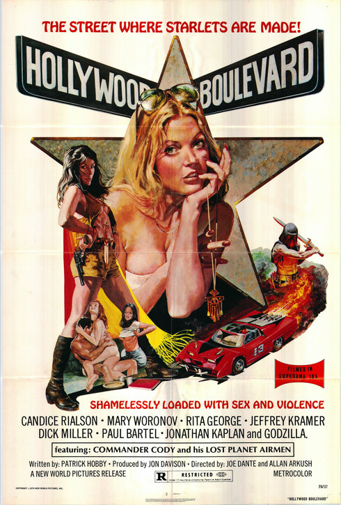 hollywood boulevard 1976 one sheet poster folded